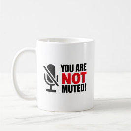 Du bist nicht stumm Lustige Besprechung Kaffeetasse