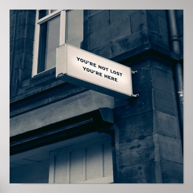 Du bist nicht verloren, dass du hier bist poster (Vorne)