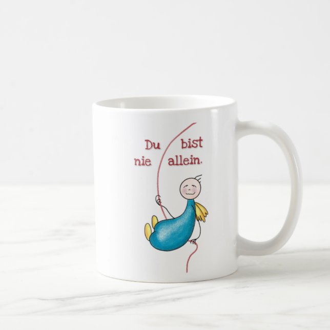 Du bist nie allein Tasse Mug Love Comic (Rechts)