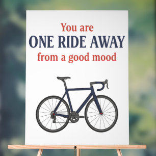 Du bist nur eine Fahrt entfernt von guter Laune Acrylschild