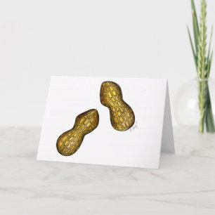 Du bist Nutty Nuts Peanuts Funny Friendship Card Karte