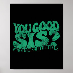 Du bist okay Schwester_ Mental Health S Mental Awa Poster