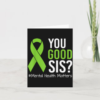 Du bist okay Schwester Psychische Gesundheitsaufkl Karte