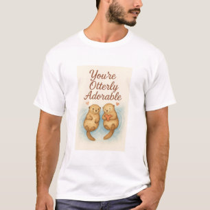 Du bist otterliebenswert – Süße Wasserfarben-Otter T-Shirt