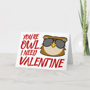 Du bist Owl, das ich brauche Feiertagskarte