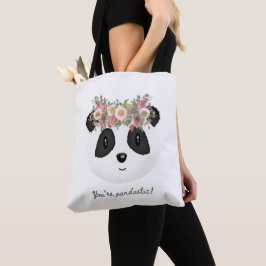 Du bist pandastisch! Niedlich Panda Bear Tote Bag