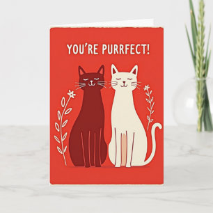 Du bist perfekte Katzen Karte