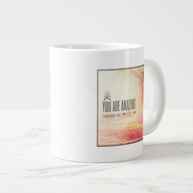 Du bist Phantastisch Jumbo-Tasse (Vorderseite Rechts)