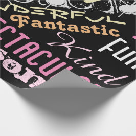 Du bist Phantastisch! Name Wörter Spaß Geschenkwra Geschenkpapier