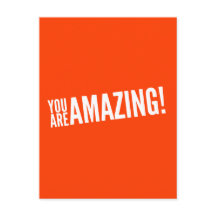 Du bist phantastisch! Orange und Weiß