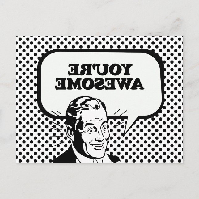 DU BIST PHANTASTISCH POSTKARTE (Vorderseite)