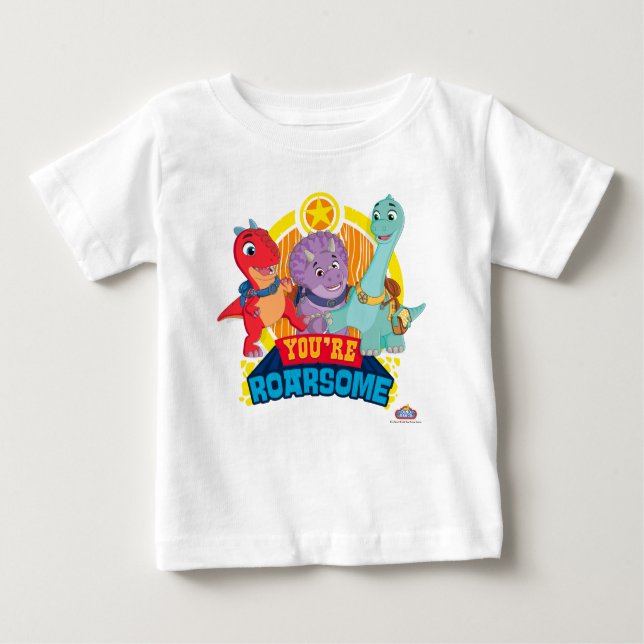 Du bist Roarsome | Dino Ranch Baby T-shirt (Vorderseite)