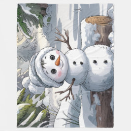 Du bist schneeniedlich fleecedecke