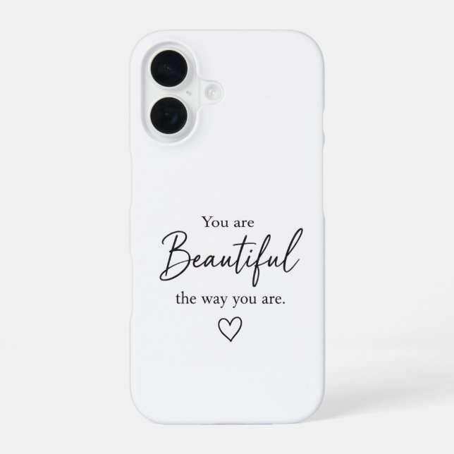 Du bist schön Ästhetik iPhone 16 Hülle  (Rückseite)