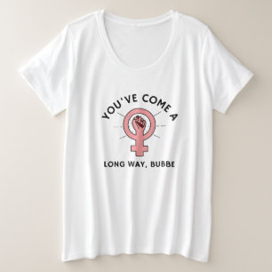 Du bist schon lange jüdischer Feminist aus Bubbe Große Größe T-Shirt