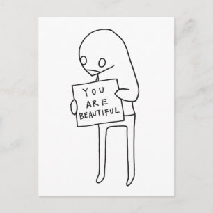 du bist schön postkarte