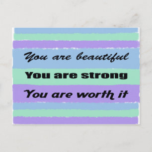 Du bist schön postkarte