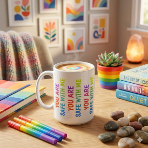 Du bist sicher bei mir – Klassischer Bestätigungsb Kaffeetasse