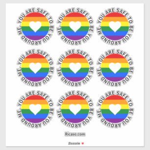 Du bist sicher, dass du um mich herum bist aufkleber