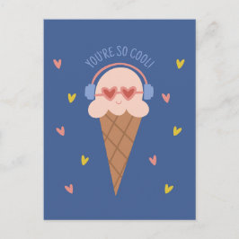 Du bist so cool Eis Valentinstag Karte