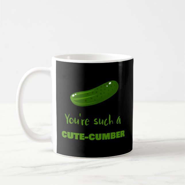 Du bist so ein Niedlich-Cumber Veggie Vegetarier V Kaffeetasse (Links)
