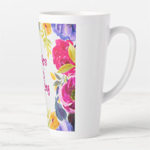 Du bist so erstaunlich Wasserfarbe-Floral Milchtasse
