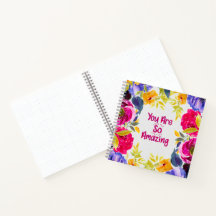 Du bist so erstaunlich Wasserfarbe-Floral