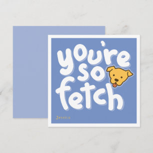 Du bist so fetch blau feiertagskarte