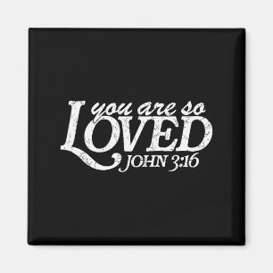 Du bist so geliebt Christlicher Vers Valentinstag Magnet