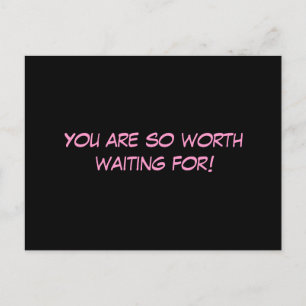 "Du bist so gut Gewartet!" Postkarte