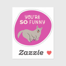 Du bist so lustig niedliche, illustrierte Hündin F