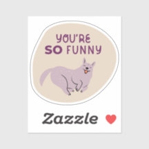 Du bist so lustig niedlicher illustrierter Hund al