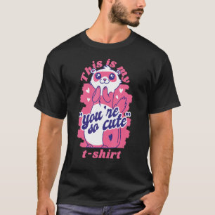 Du bist so Niedlich Ferret Cool Retro Spaß komisch T-Shirt