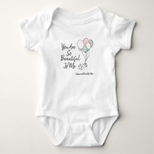 Du bist so schön für mich Baby Bodysuit Strampler