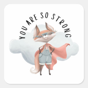 Du bist so stark Fox Sticker