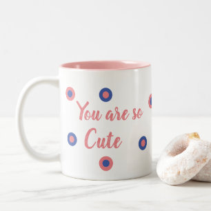 Du bist so süß zweifarbige tasse