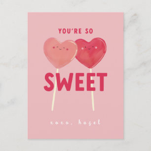 Du bist so süße Kinder Klasse Valentine Postkarte