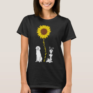 Du bist Sonnenblume, mein Niedlicher Mops Hundebes T-Shirt