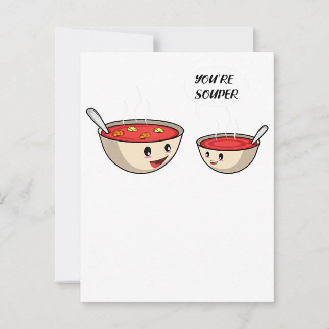 Du bist Souperkoch und Soup Lover Einladung (Vorderseite)