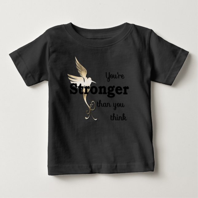 Du bist stärker als du denkst baby t-shirt (Vorderseite)