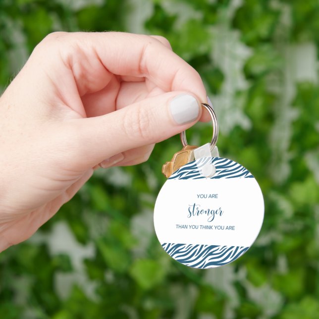 Du bist stärker als du denkst, du bist Schlüsselan Schlüsselanhänger (Hand)