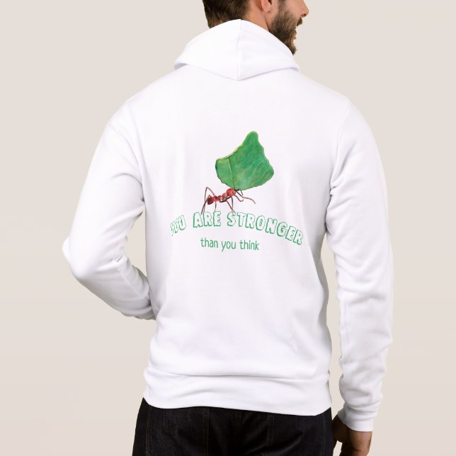 Du bist stärker, als du denkst hoodie (Rückseite)