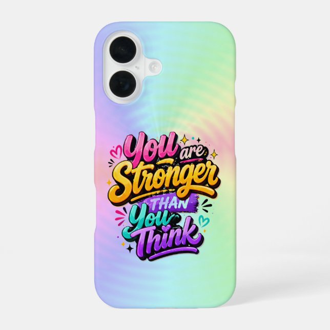 Du bist stärker als du denkst iPhone 16 hülle (Rückseite)