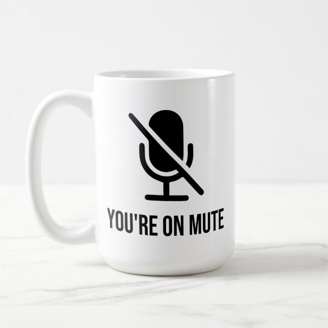 Du bist stumm kaffeetasse (Links)