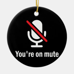 Du bist stumm keramik ornament