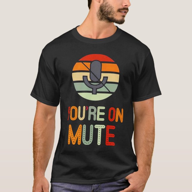 Du bist stumm Retro du bist stumm T-Shirt (Vorderseite)