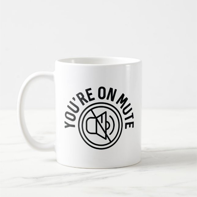 Du Bist Stummgeschaltet Kaffeetasse (Links)