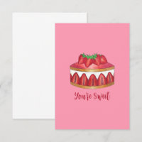 Du bist süß Danke Strawberry Fraisier Cake