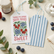 Du bist süße Beeren-Baby-Party-Geschenkanhänger | 