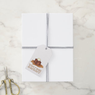 Du bist süße Britische Sticky Toffee Pudding Tags Geschenkanhänger